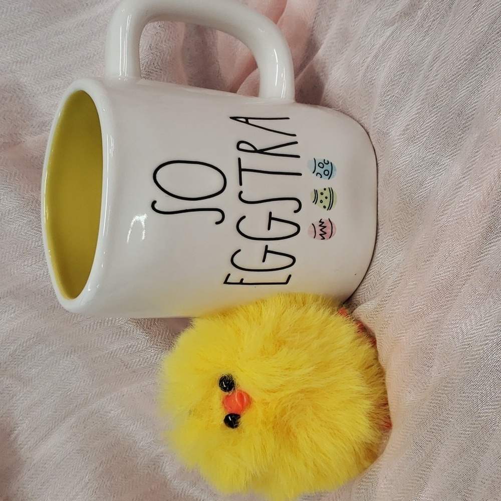 Rae Dunn "So Eggstra" Ceramic Mug